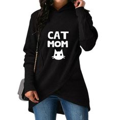 Womens Long Sleeve Crop Top Hoodies This is How I Roll Cat Ear Lumbar Hoodie Pullover Sweater
