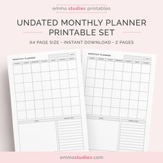 study schedule printable