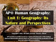 Ap Human Geography Its Nature And Perspectives Ap Human Geography Its Nature And Perspectives