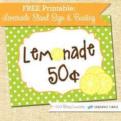 burton avenue freebie friday lemonade sign vinyl pinterest
