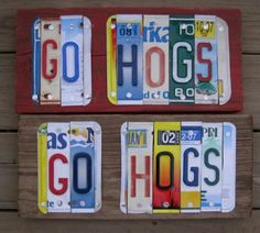 Los Angeles California Novelty State Background Metal License Plate with Sticky Notes