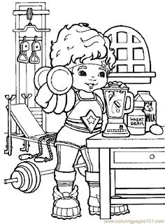 Rainbow Brite Color Page