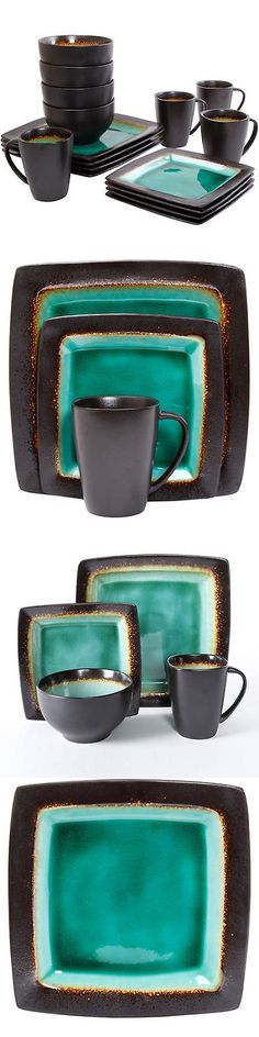 Dinner Service Sets 36032: Better Homes And Gardens Jade Crackle 16 ... Dinner Service Sets 36032: Better Homes And Gardens Jade Crackle 16 ...