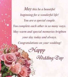 weddings greetings words