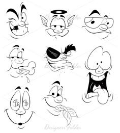 cartoon faces belvoir faces