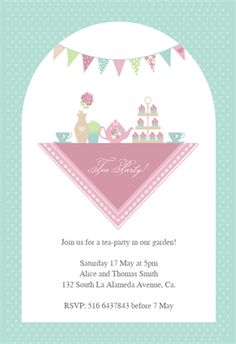 tea invitations free