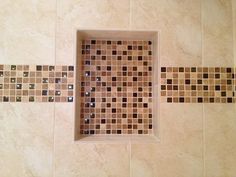 Decorative Tile Strips Amazing Double Shower Niche Witn Metal Trim And Decorative Glass Accent Review Decorative Tile Strips Amazing Double Shower Niche Witn Metal Trim And Decorative Glass Accent Design Decoration