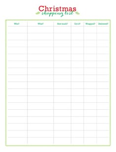 online christmas list maker free