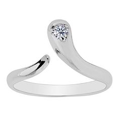 Dabangjewels 18K White Gold Plated Daisy Flower Adjustable Toe Band Ring//Midi Ring