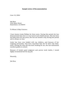 recommendation letter for employment for a friend reference letter a recommendation letter for a friend