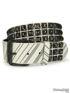 UK Style Rock Studded Double Row Gold Stud Leather Belt Punk Metal,Thrash