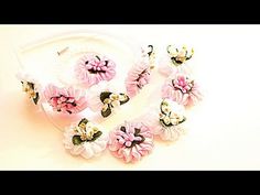 Атласные Цветы Зефирка/ Канзаши Мастер- класс / Цветы из Лент /Flowers of…