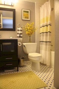 459 Best Bathroom Ideas Images Black White Wallpaper Carpet 50 Beautiful Yellow White Bathroom Ideas