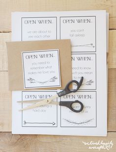 printable open when letters