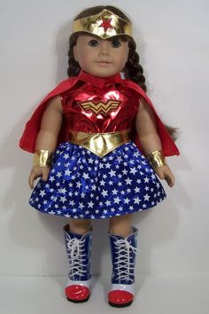 Debs Halloween BATMAN or BATGIRL Costume Doll Clothes For AG 14/" Wellie Wishers