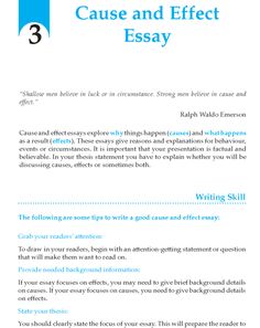 essays on cause and effect