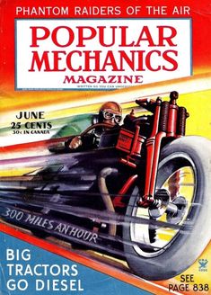 SCIENCE MAGAZINE COVER POPULAR MACHANICS HELICOPTER GARAGE FUTURE POSTER BB7352B