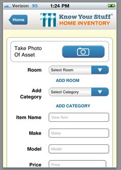 household inventory app