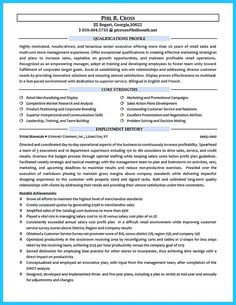District sales manager resume objective