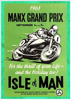 Yugoslavian Motor Cycle Racing 1966 Advertising Poster Reproduction