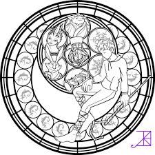 sunset shimmer stained glass coloring page by akili amethyst