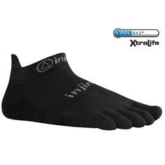 INJINJI PERFORMANCE HALLOWEEN STRIPEY RUN TOE SOCKS LIGHTWEIGHT CREW THIN NEW