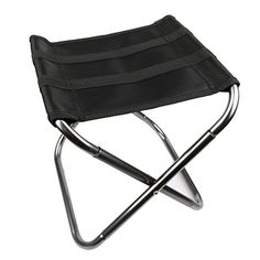 SODIAL Backpack Chair Portable Camping Stool Foldable Chair with Double Layer Oxford Fabric Cooler Bag for Fishing Camping House and Outing Black