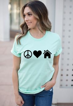EVEKENNEDY New Jersey is My Home Woman Sky Blue Shirts Round Neck Short Sleeve Shirt for Womens