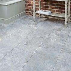 Colours Leggiero Blue Slate Tile Effect Laminate Flooring 1 72m² These Professional V Groove Grey Slate Laminate Tiles Offer A More Affordable Alternative To Stone Flooring Whilst Still Looking Natural In Finish