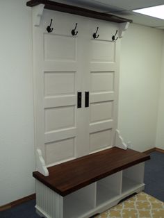 759 Best Door Ideas Images In 2019 Old Ochre Hall Tree From Two Doors Refurbished Furniture Repurposed Painted
