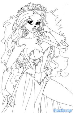 45 Best Coloring Pages Of Tim Burton Images In 2019 Corpse Bride Coloring Pages