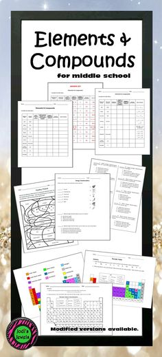 Elements \ Compounds Worksheets, Students and Chemistry - new periodic table lesson ppt Elements \ Compounds Worksheets, Students and Chemistry - new periodic table lesson ppt