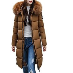 Damen Steppjacke Winterjacke Steppjacke Mantel Herbst Gürtel Fell Kapuze gestepp
