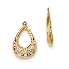175 Best Earring Jackets Images In 2019 Diamond 14k Yellow Gold Filigree Teardrop Earring Jacket For Studs Ye1804 Jck Chandelier And Dangle Jackets