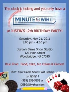 minute to win it templates