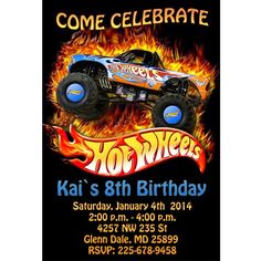 Hot Wheels Invitation Template Printable In 83 Hot Wheels Speed