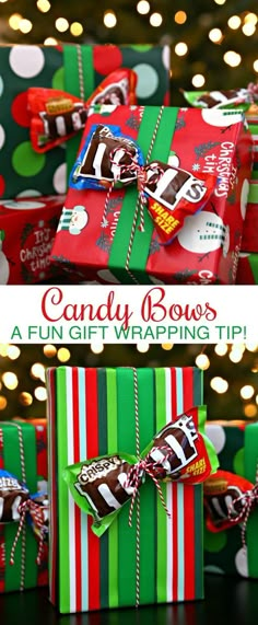 Add Candy Bows to all your holiday gifts! #WishListBBxx #ad #holidaygiftswrapping Holiday Crafts, Holiday Fun, Holiday Ideas, Christmas Ideas For Kids, Christmas Hacks, Toddler Christmas, Xmas Ideas, Noel Christmas