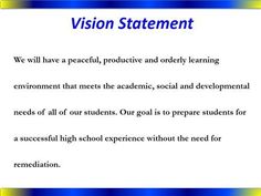 vision statement examples for business yahoo image search results