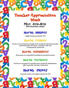 teacher appreciation week ideas teacher appreciation pinterest