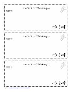 tween teaching parent contact log and exit slip sheets may be good