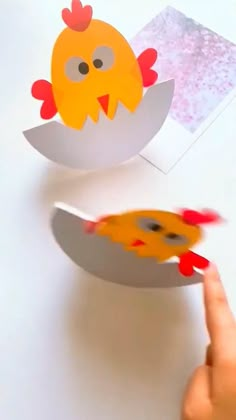 Paper Crafts Origami, Paper Crafts Diy Tutorials, Paper Crafts For Kids, Easy Crafts For Kids, Easy Diy Crafts, Craft Activities For Kids, Toddler Crafts, Preschool Crafts, Easter Crafts