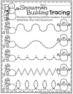 winter trace and count kidsparkz new activities for