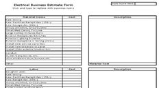 download free masonry estimating sheet to estimate your masonry electrical bid sheet