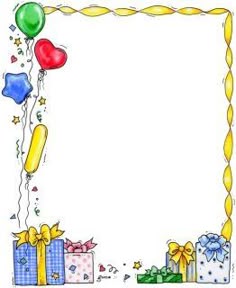 happy birthday border printable