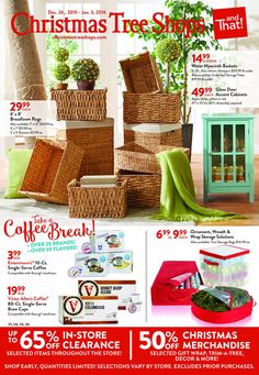 the christmas tree shop flyer