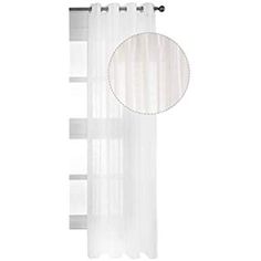 MIULEE Voile Vorhang Transparente Gardine aus Voile mit Ösen Schlaufenschal Ösenschals Transparent Fensterschal Wohnzimmer Schlafzimmer 2er Set 140x215 cm Weiß und Grau MIULEE Voile Vorhang Transparente Gardine aus Voile mit Ösen Schlaufenschal Ösenschals Transparent Fensterschal Wohnzimmer Schlafzimmer 2er Set 140x215 cm Weiß und Grau