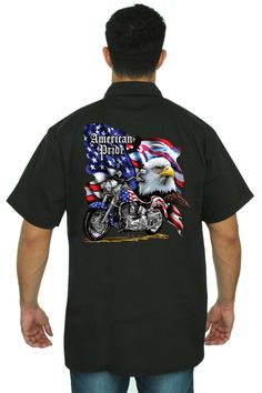 Mens Charcoal American Pride Eagle Denim Sleeveless Cutoff Biker Shirt