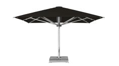 Parasol med fjernbetjening hvid med indbygget lys Spyd til parasol