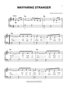 the poor wayfaring stranger for adult piano students harmonize wayfaring stranger sheet music
