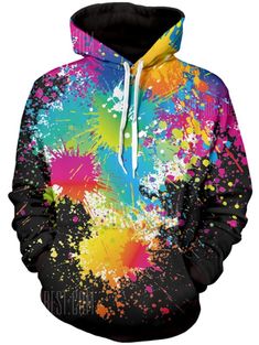 Mens Hoodie Sweatshirt Rolling Paint It Black-Stones Sweater Black